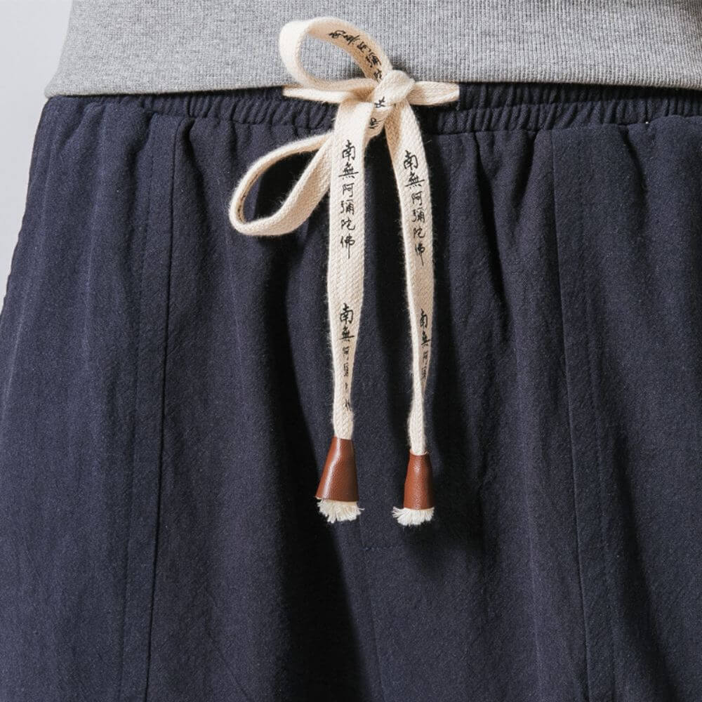 Pantaloni Harem Comodi in Cotone Neri