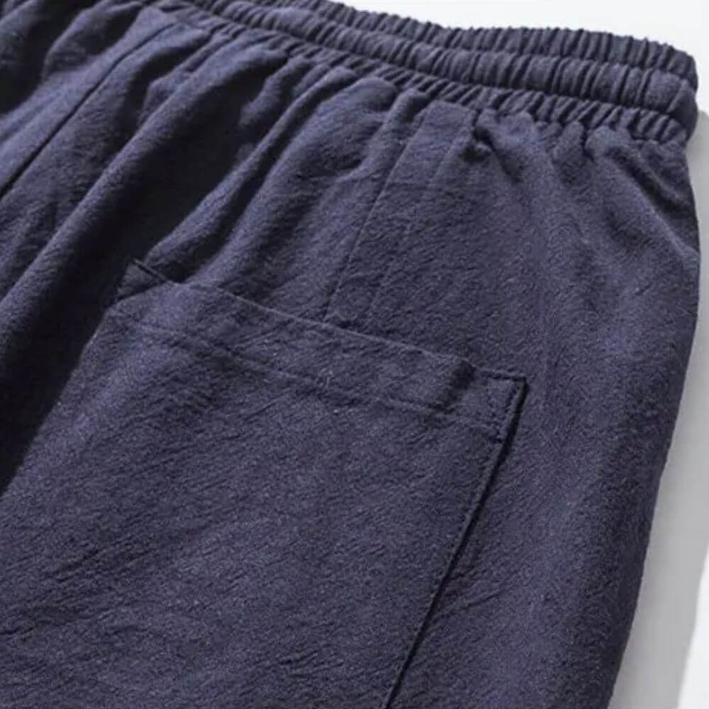 Pantaloni Harem Comodi in Cotone Rosso