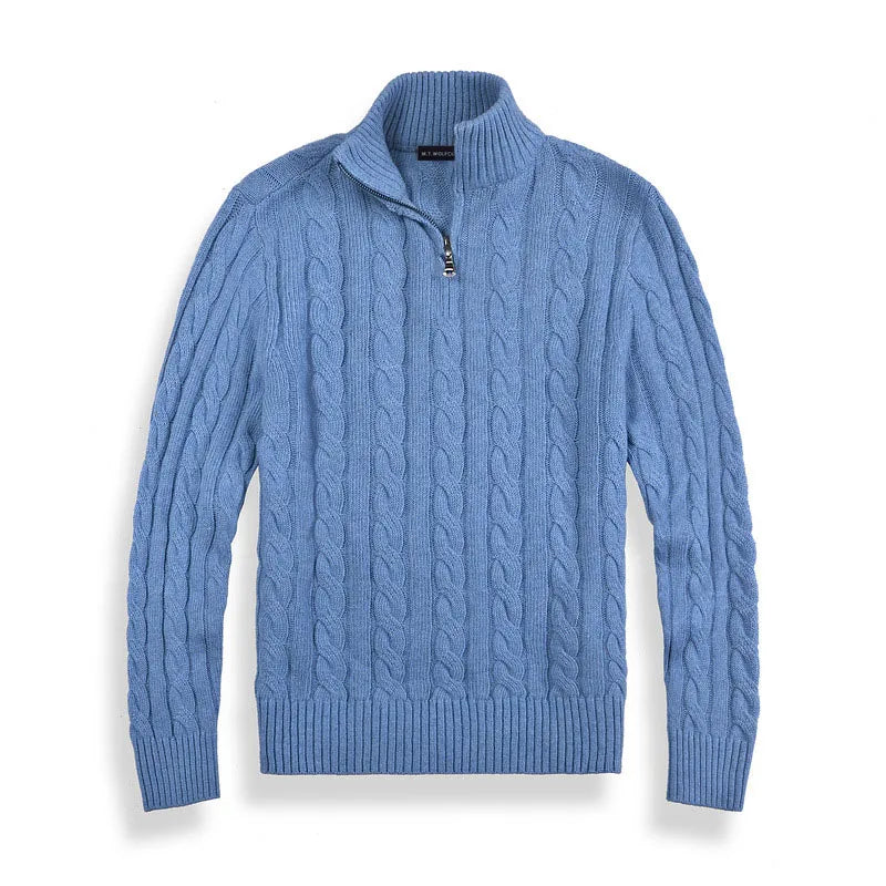 Felpa mezza zip uomo elegante