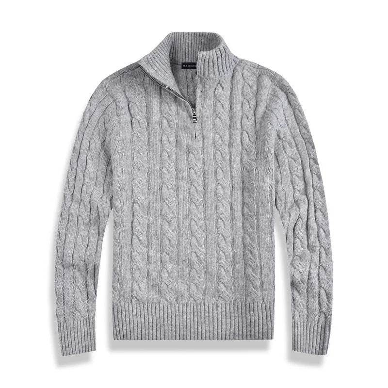 Felpa mezza zip uomo elegante