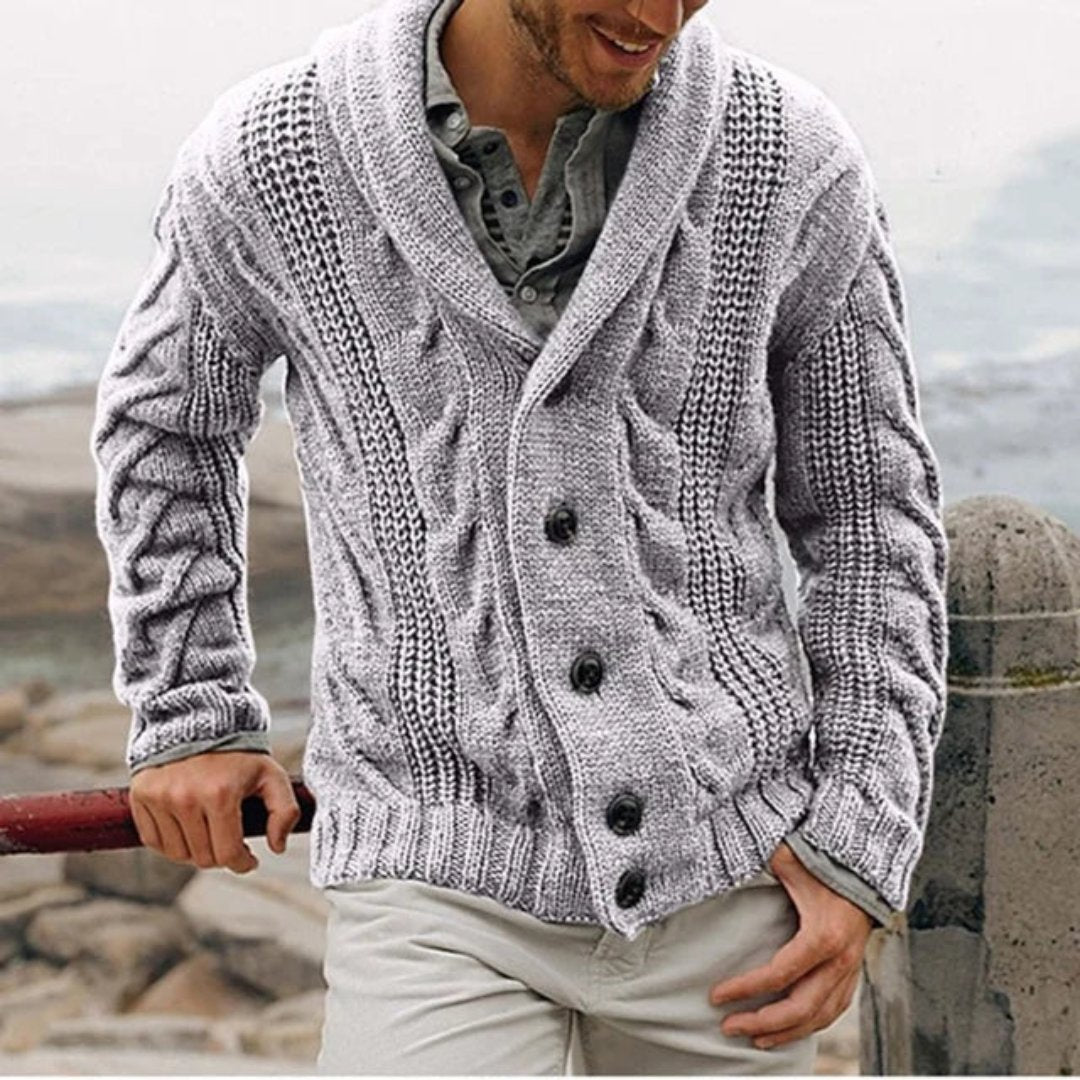 Giovanni | Cardigan invernale con bottoni per uomo