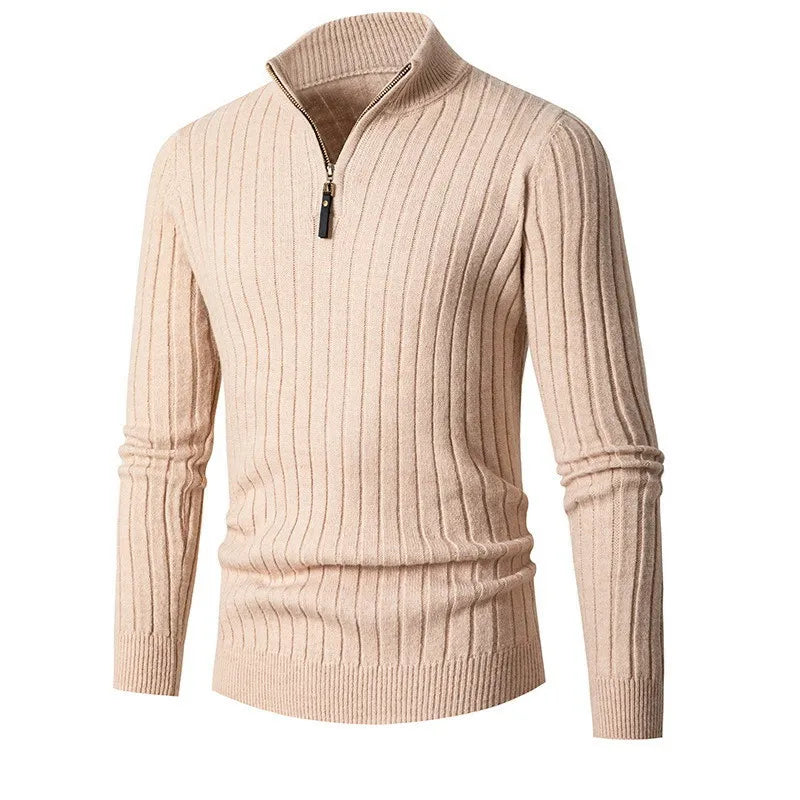 Felpa mezza zip uomo elegante