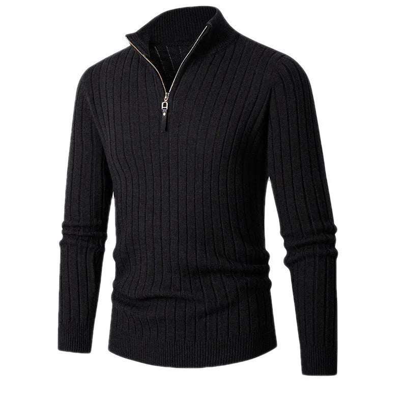 Felpa mezza zip uomo elegante