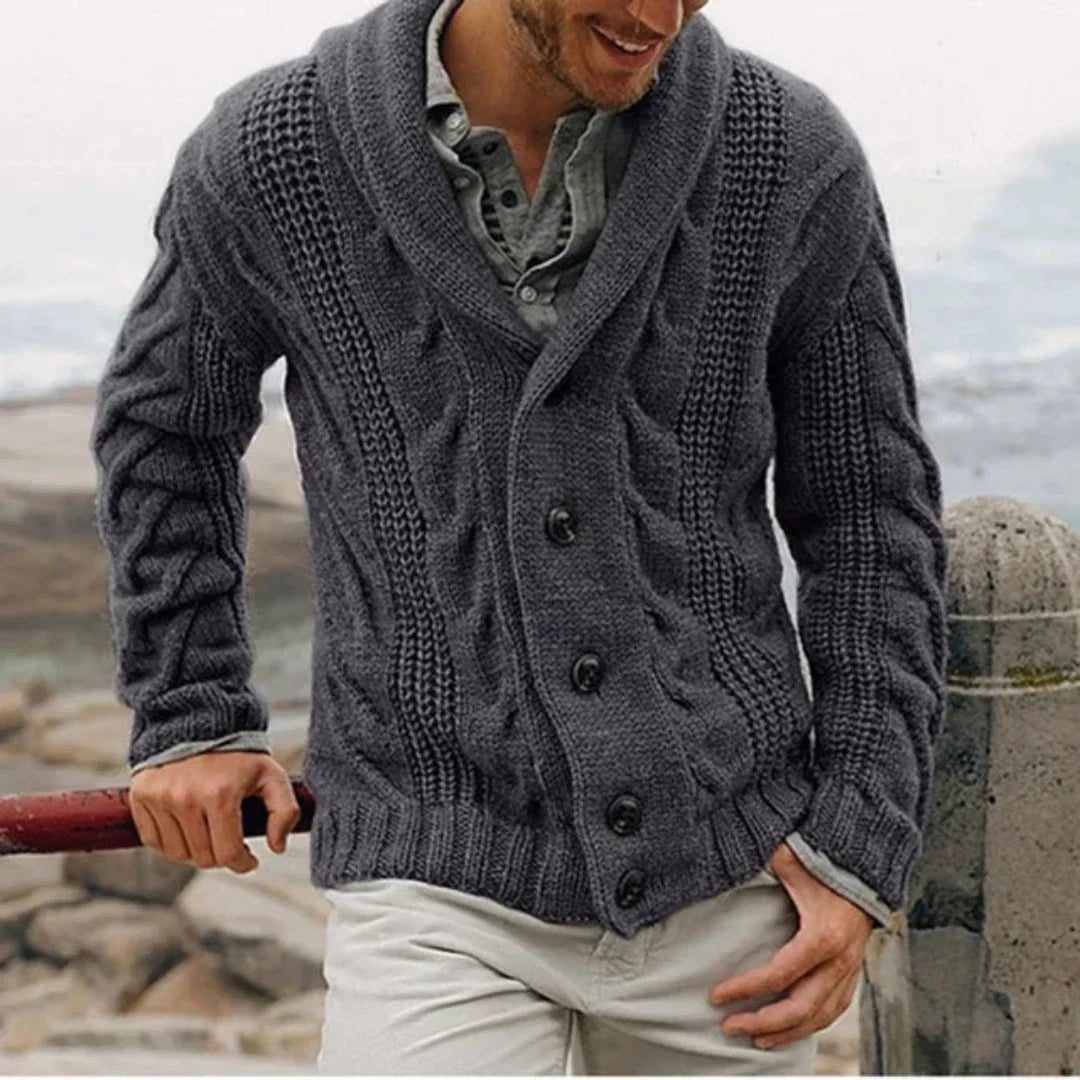 Giovanni | Cardigan invernale con bottoni per uomo