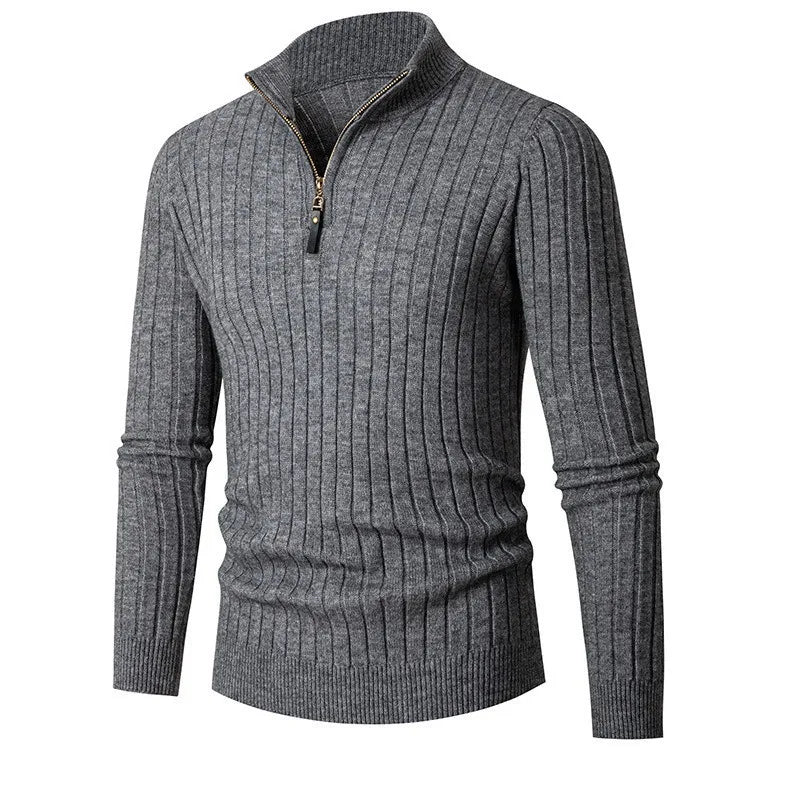 Felpa mezza zip uomo elegante