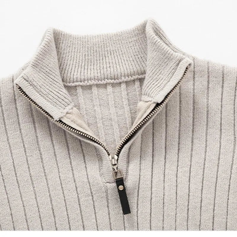 Felpa mezza zip uomo elegante