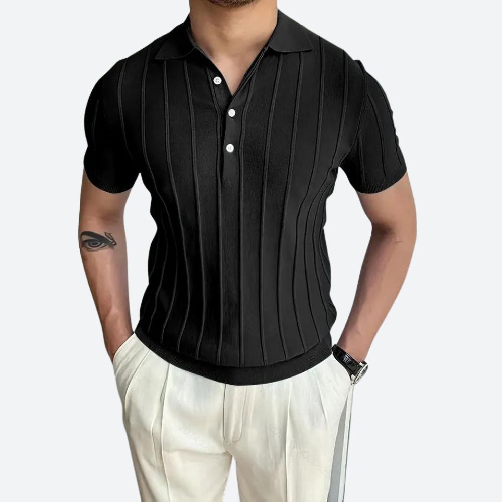 Polo Uomo Elegante con Scollo a V