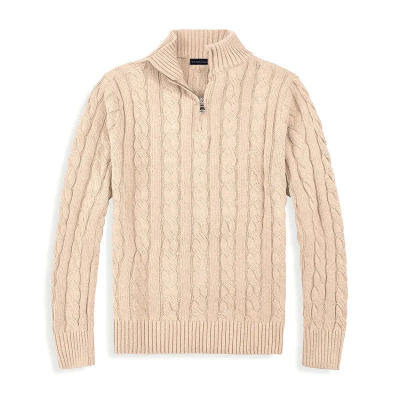 Felpa mezza zip uomo elegante