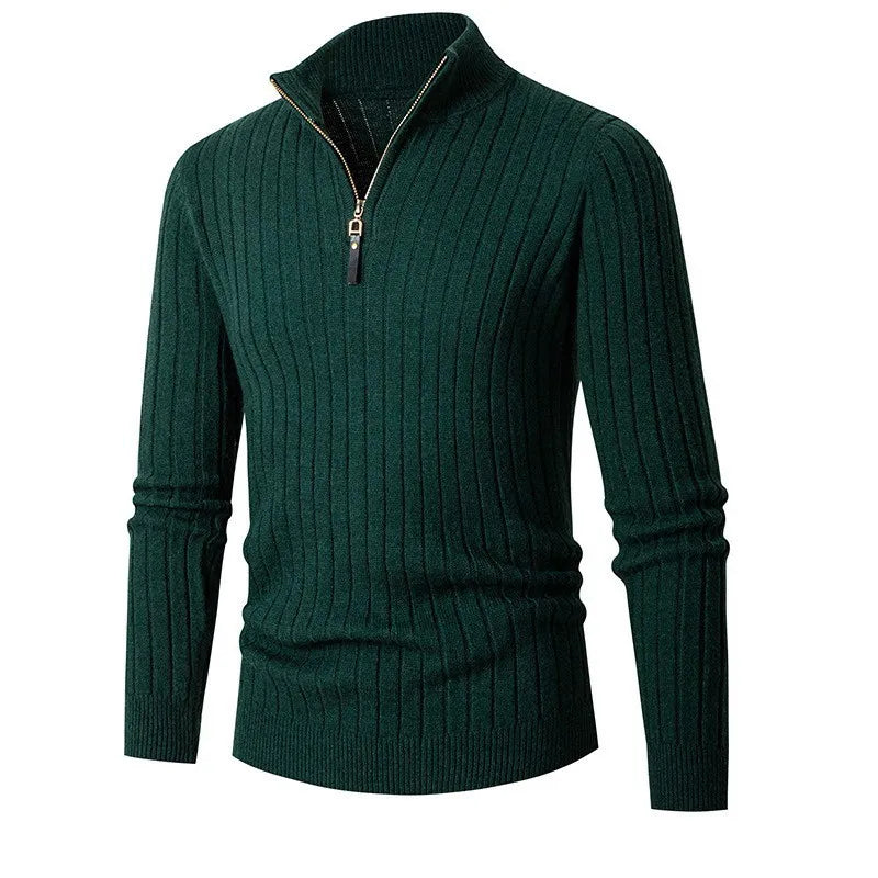 Felpa mezza zip uomo elegante