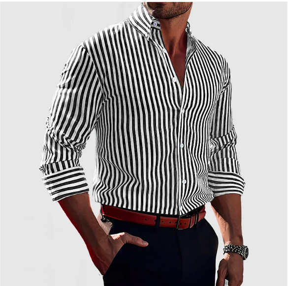 Camicia in Cotone Striata
