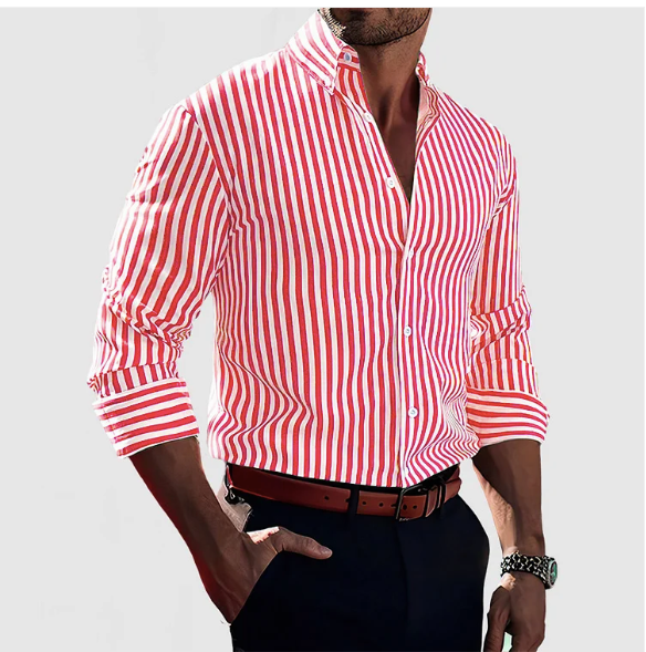 Camicia in Cotone Striata
