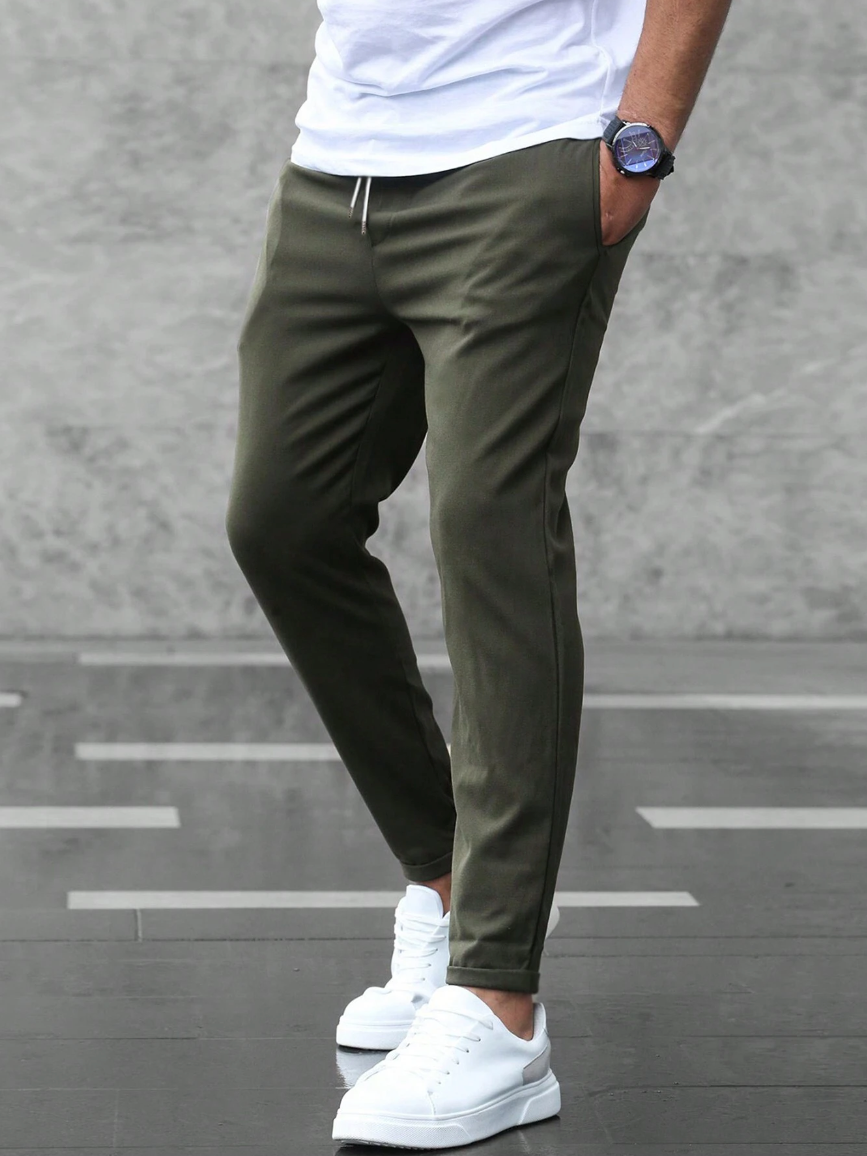 Pantaloni Eleganti in Tessuto Stretch