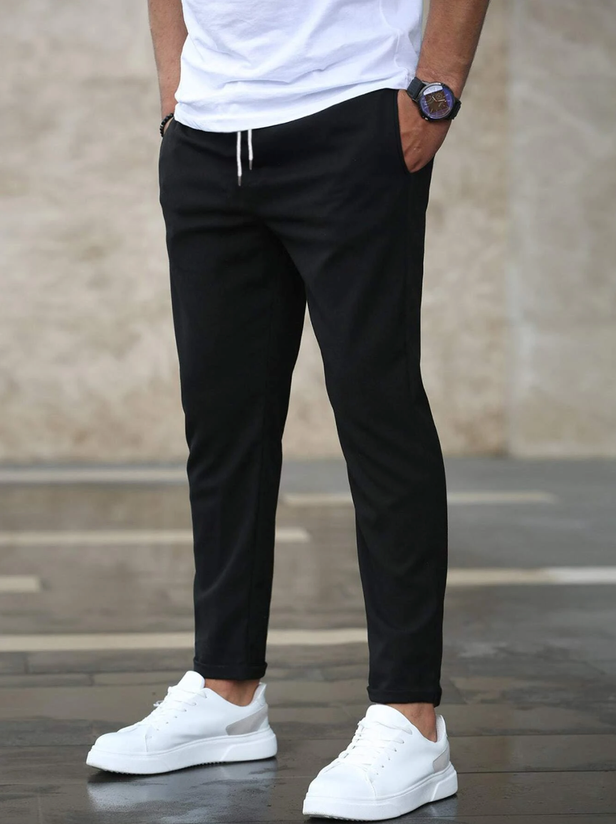 Pantaloni Eleganti in Tessuto Stretch