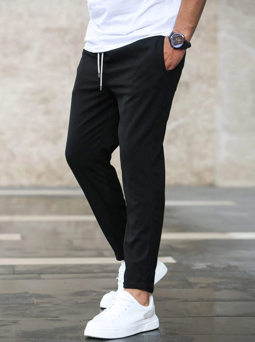 Pantaloni Eleganti in Tessuto Stretch