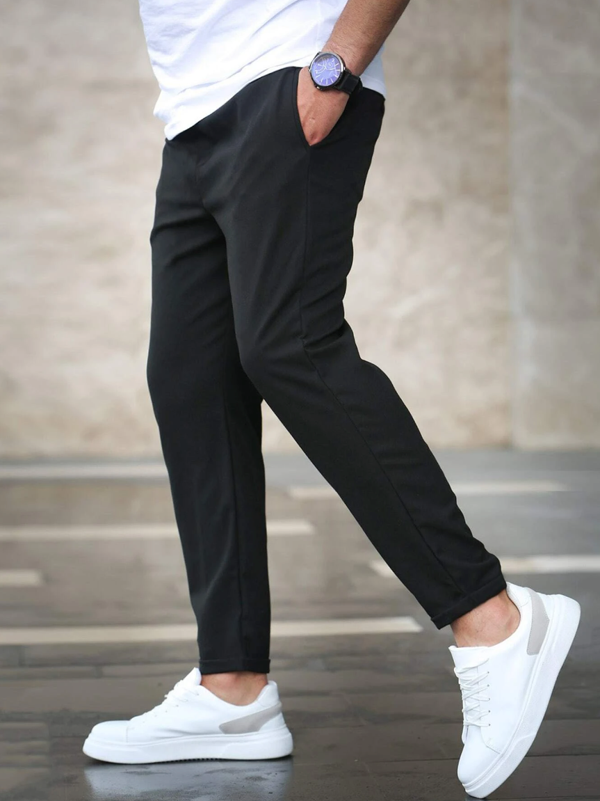 Pantaloni Eleganti in Tessuto Stretch