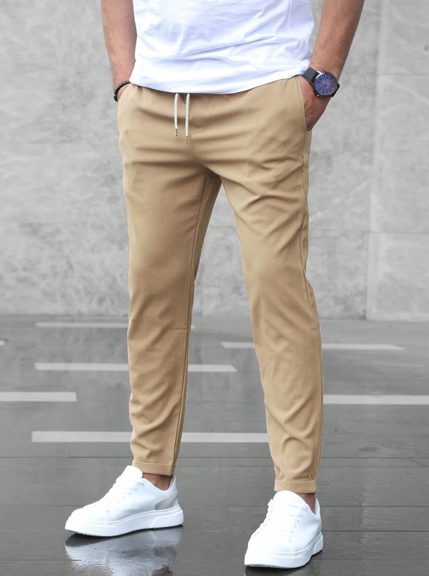 Pantaloni Eleganti in Tessuto Stretch