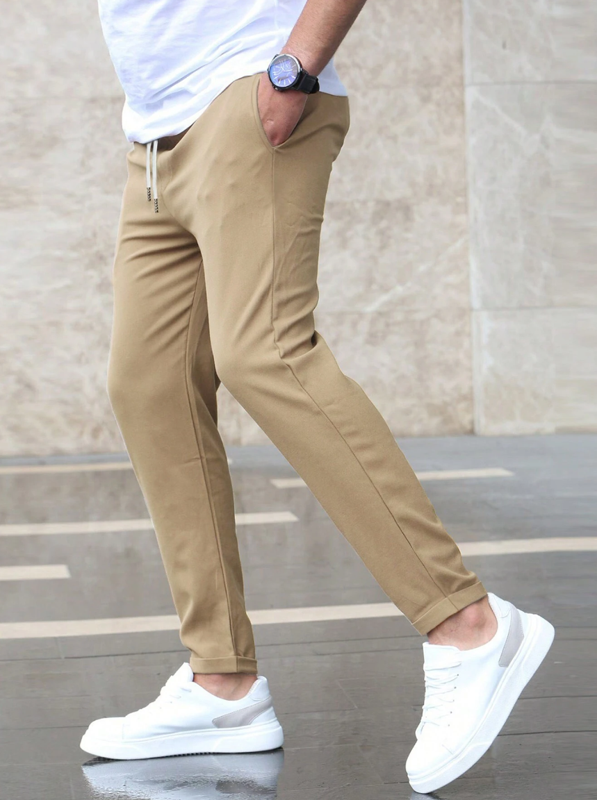 Pantaloni Eleganti in Tessuto Stretch