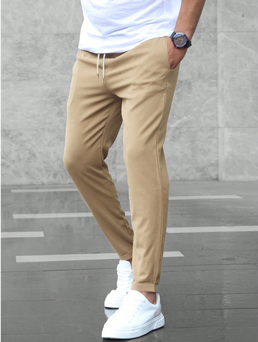 Pantaloni Eleganti in Tessuto Stretch