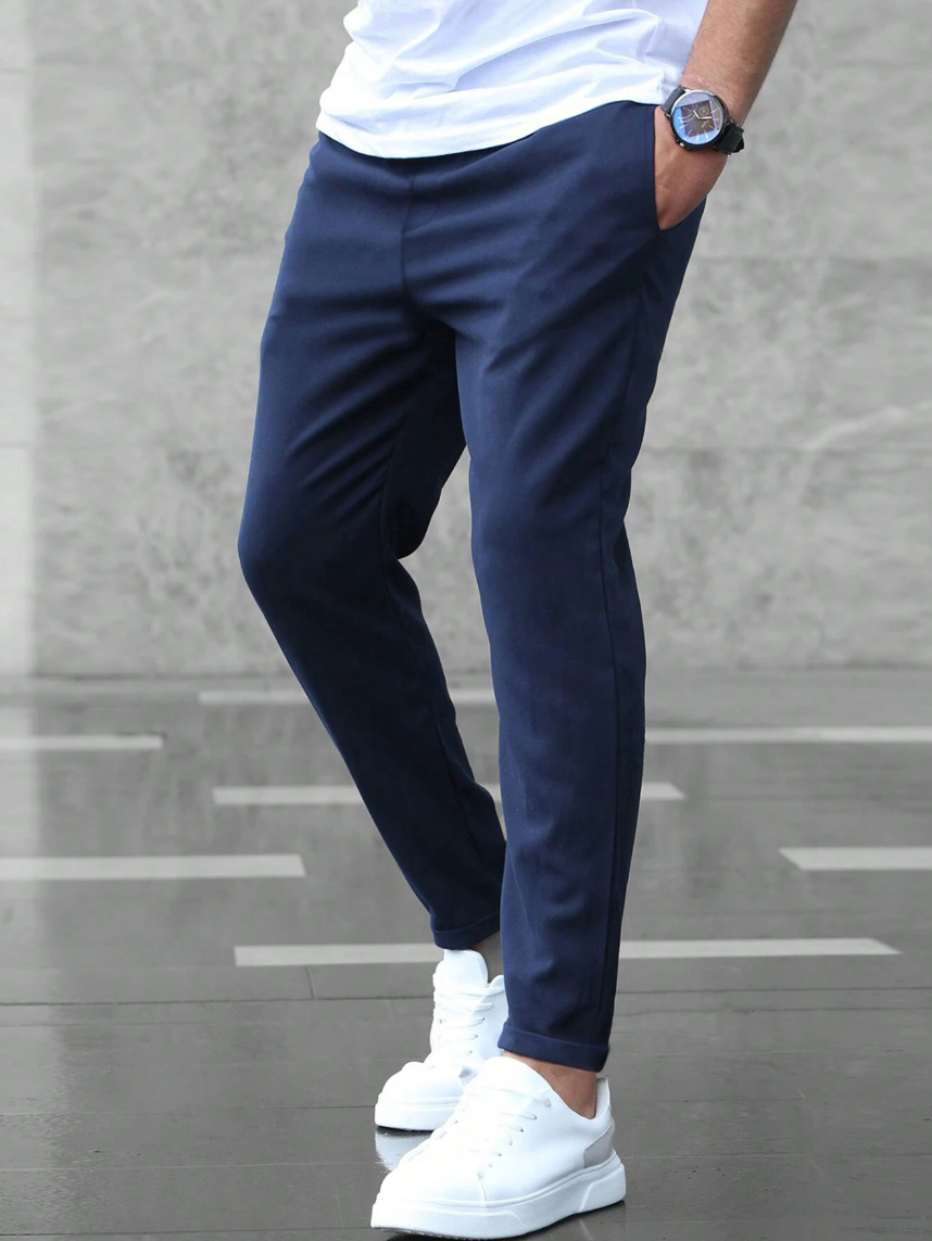 Pantaloni Eleganti in Tessuto Stretch