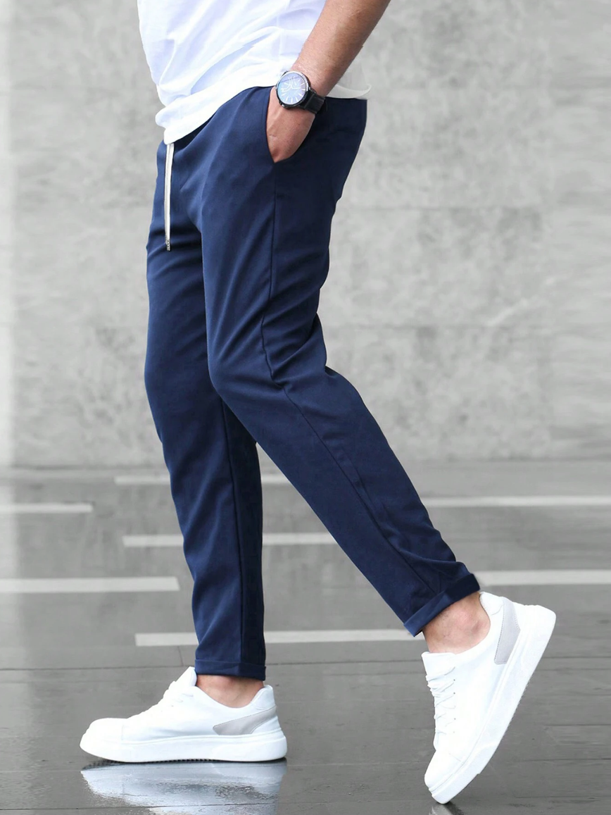 Pantaloni Eleganti in Tessuto Stretch