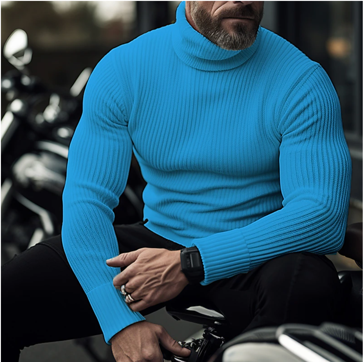 Maglione Collo Alto