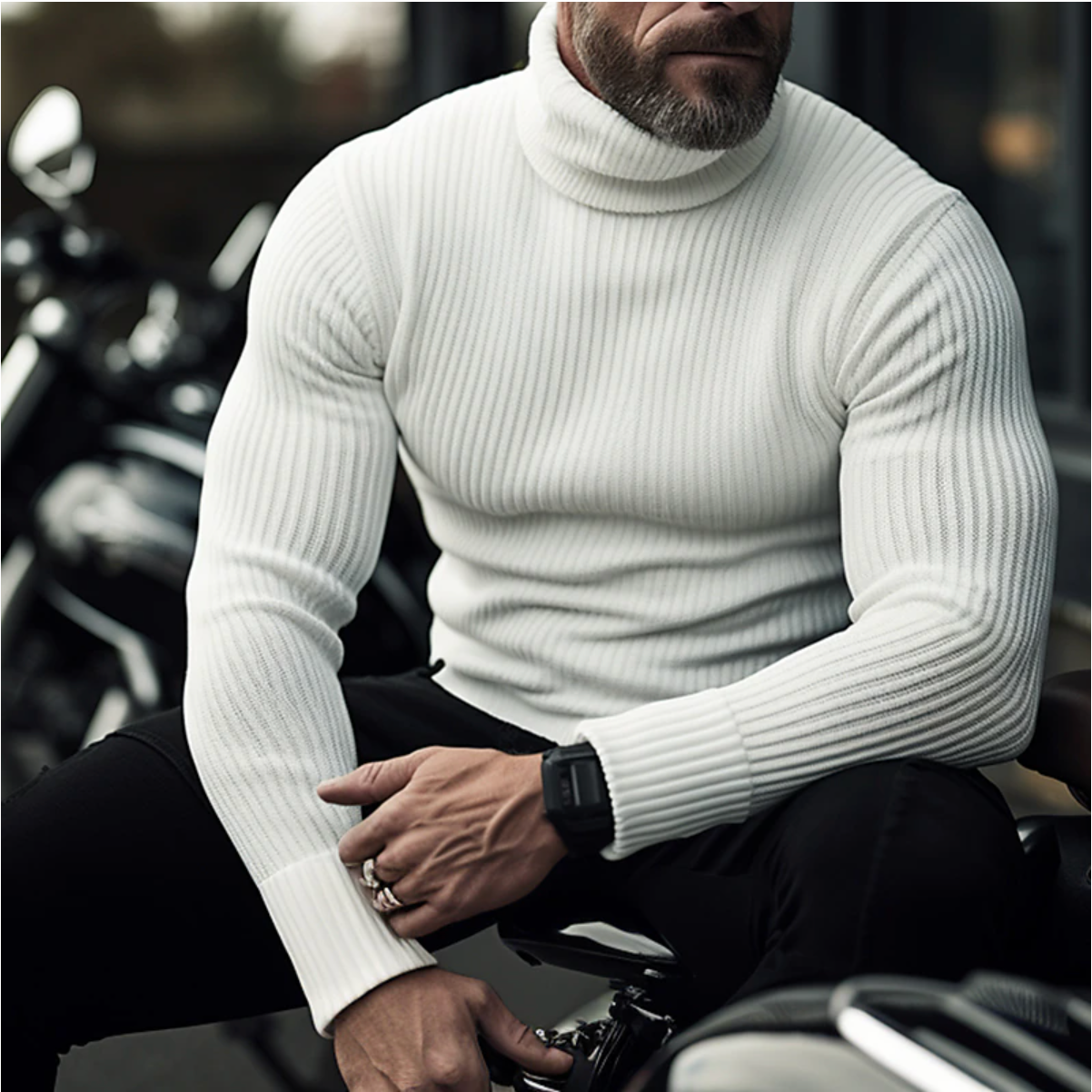 Maglione Collo Alto