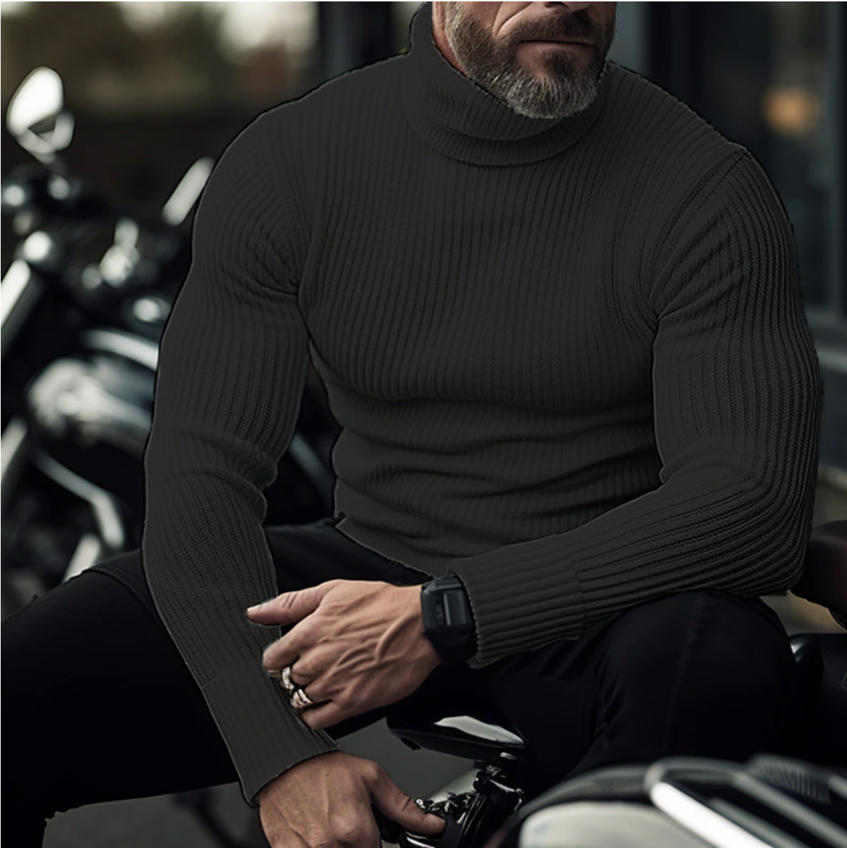 Maglione Collo Alto