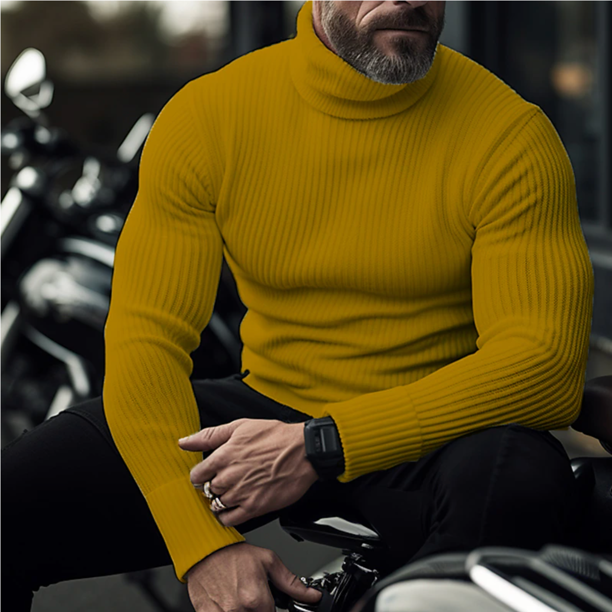 Maglione Collo Alto