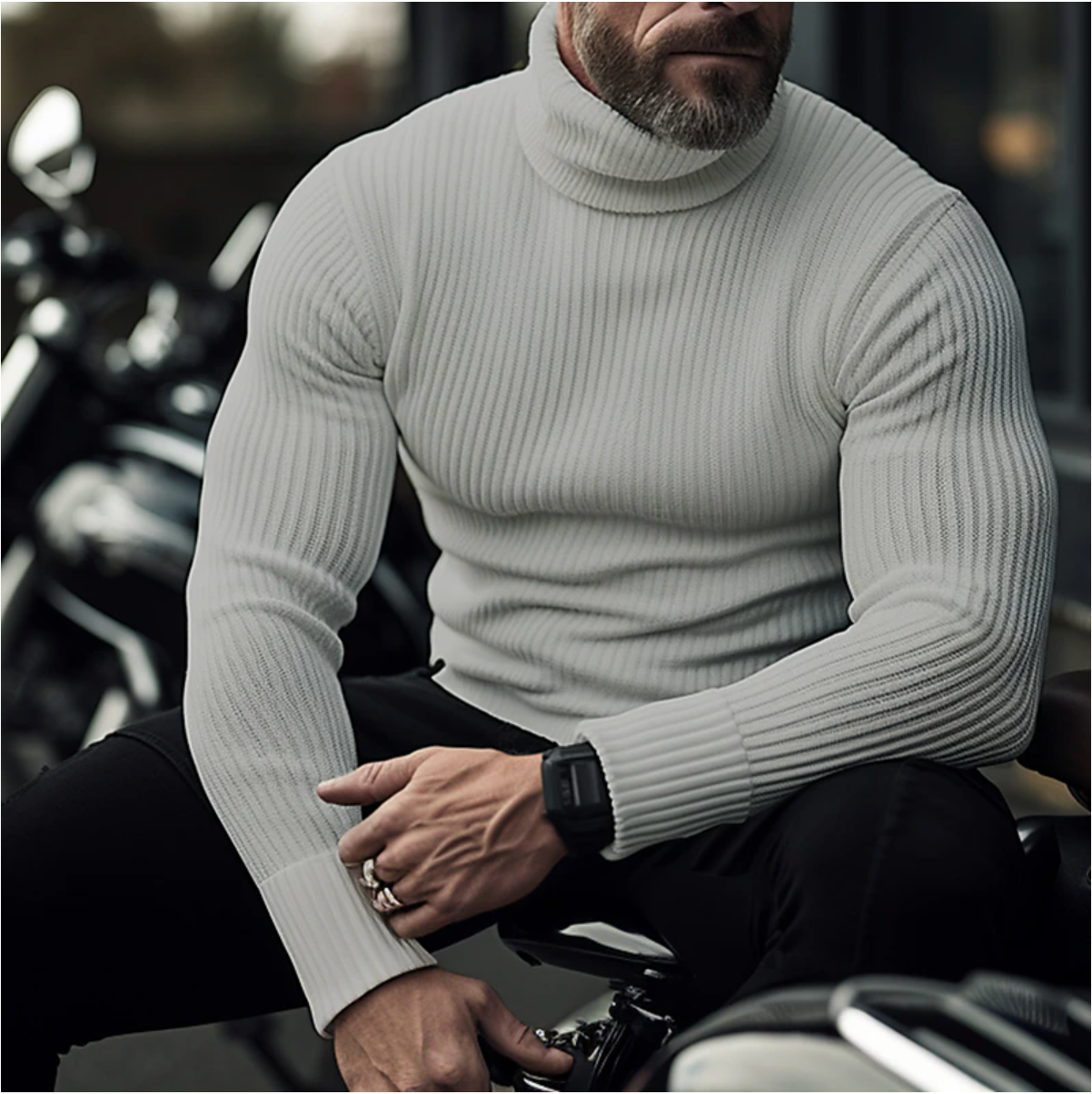 Maglione Collo Alto