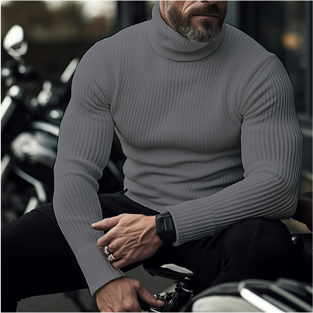 Maglione Collo Alto