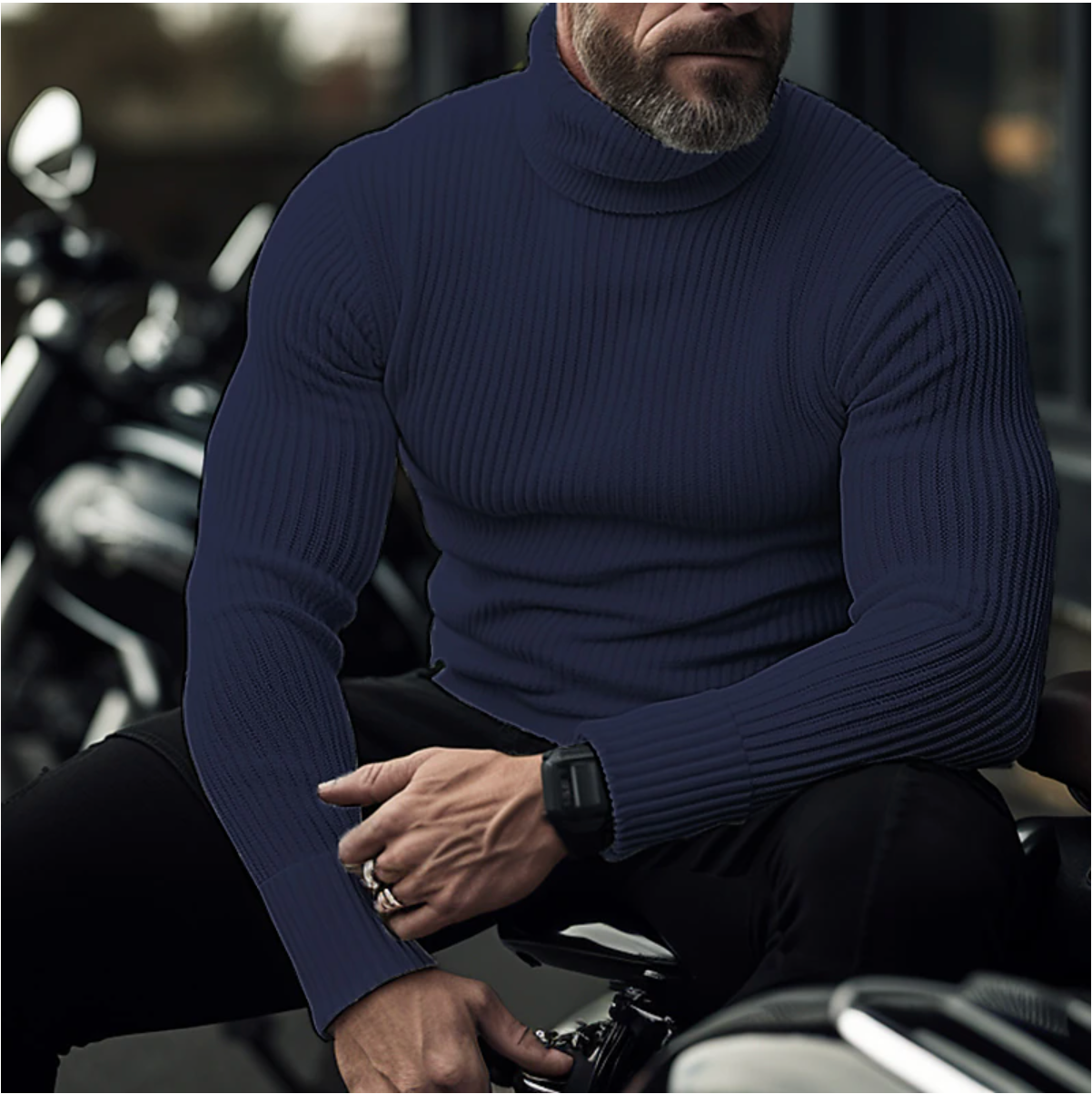 Maglione Collo Alto