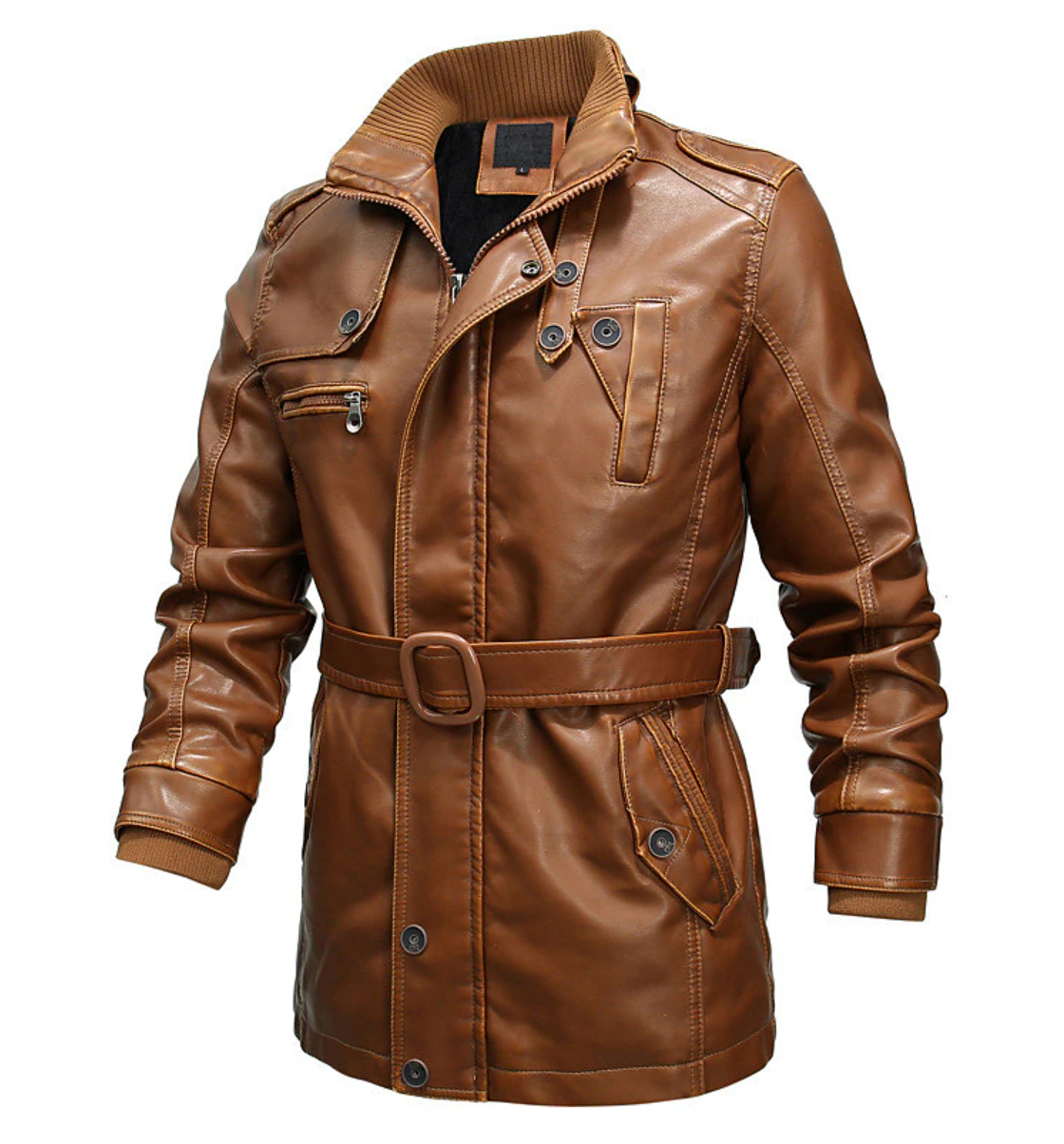 Giacca in Pelle Elegante