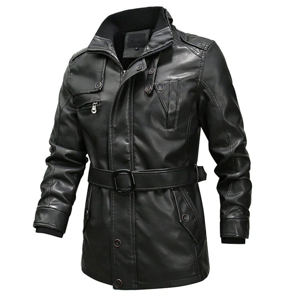 Giacca in Pelle Elegante