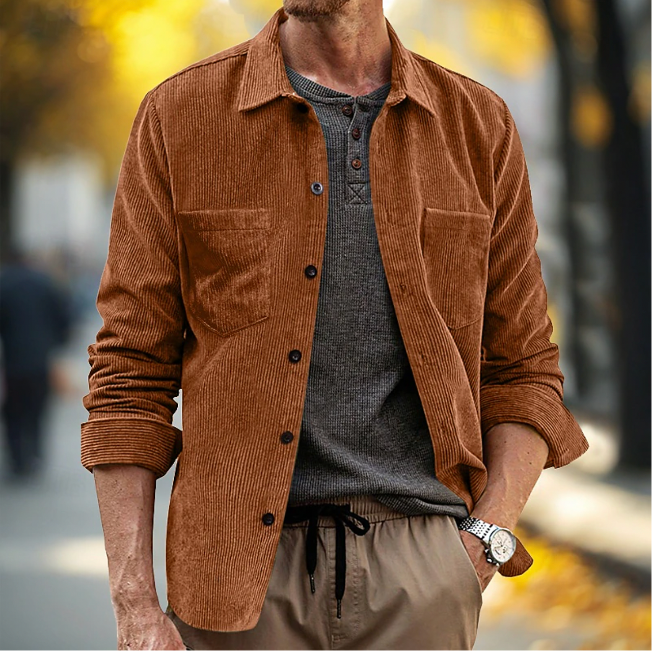 Camicia in Corduroy