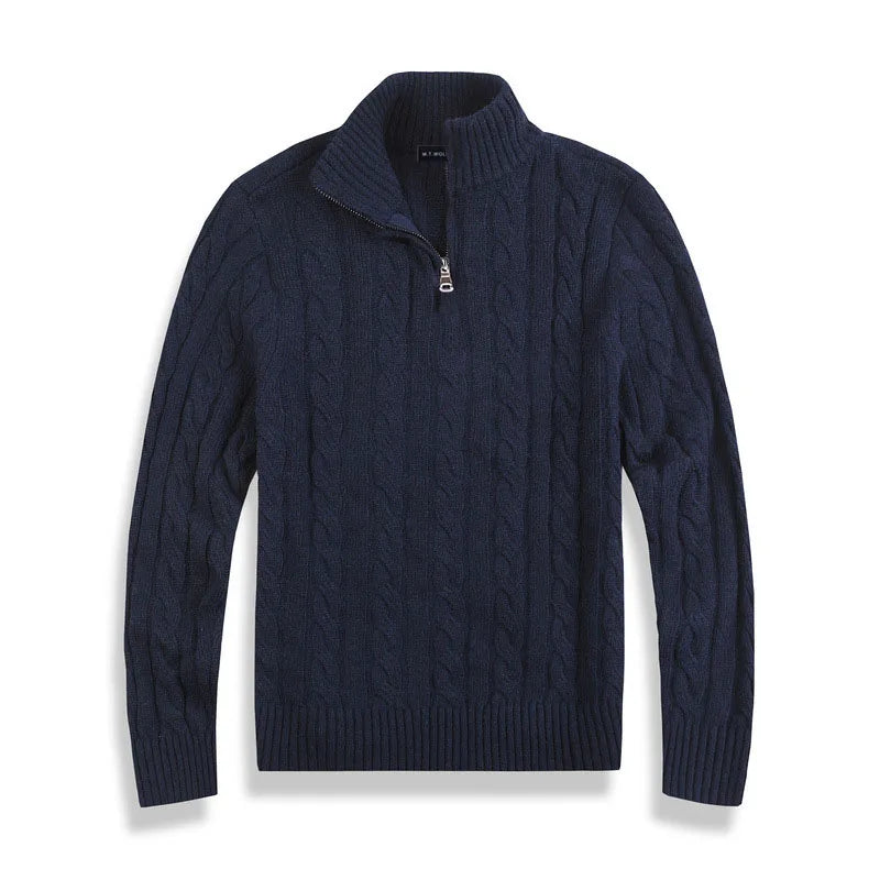 Felpa mezza zip uomo elegante