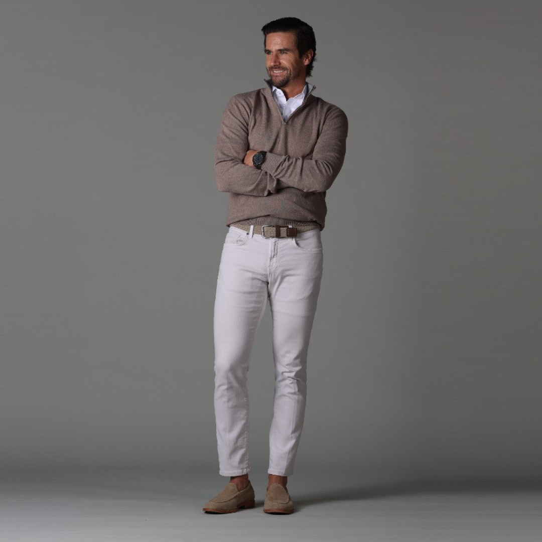 Camicia Uomo Slim Fit Cotone Bianco