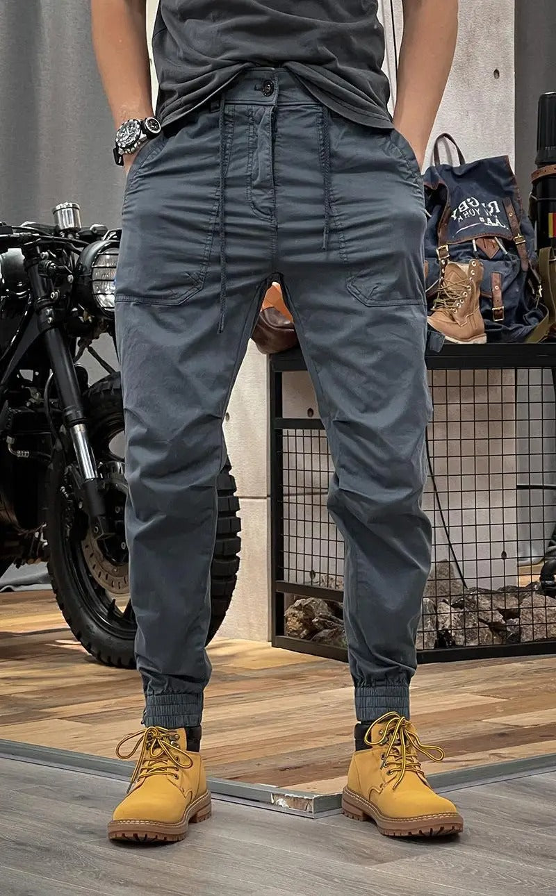 Pantaloni Cargo Elasticizzati in Elastan