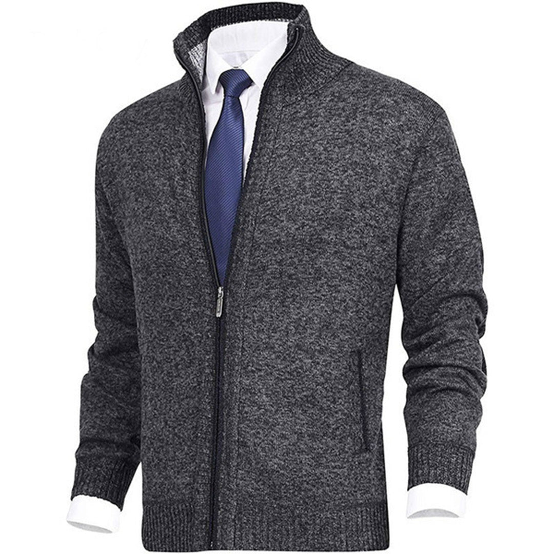 Davide | Cardigan estivo elegante con zip uomo