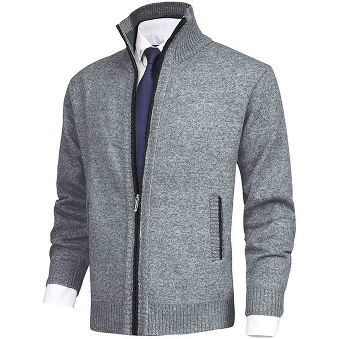 Davide | Cardigan estivo elegante con zip uomo