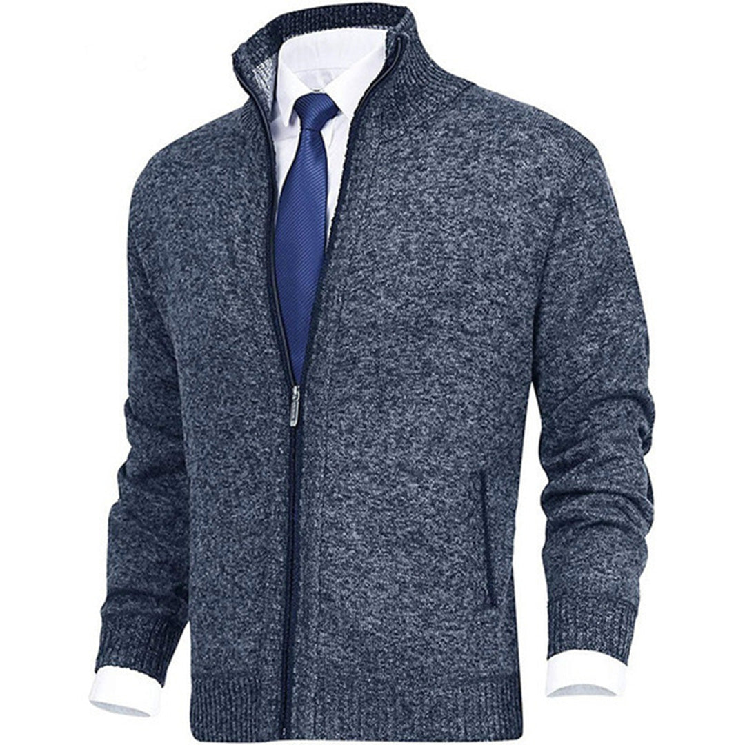 Davide | Cardigan estivo elegante con zip uomo