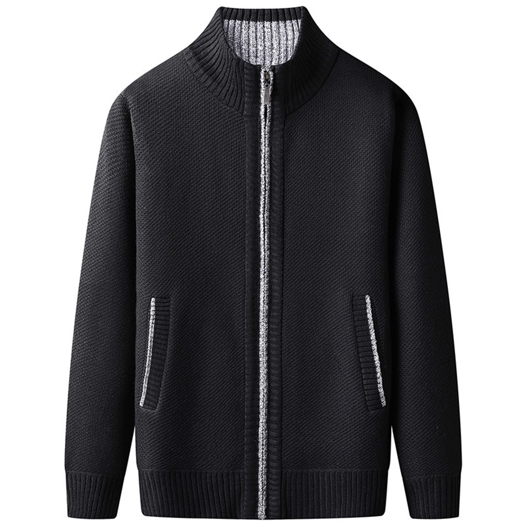 Davide | Cardigan estivo elegante con zip uomo