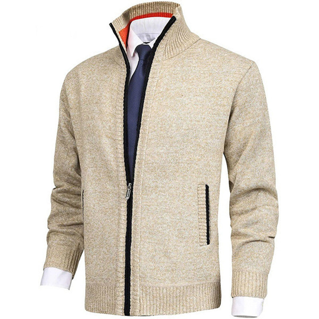 Davide | Cardigan estivo elegante con zip uomo