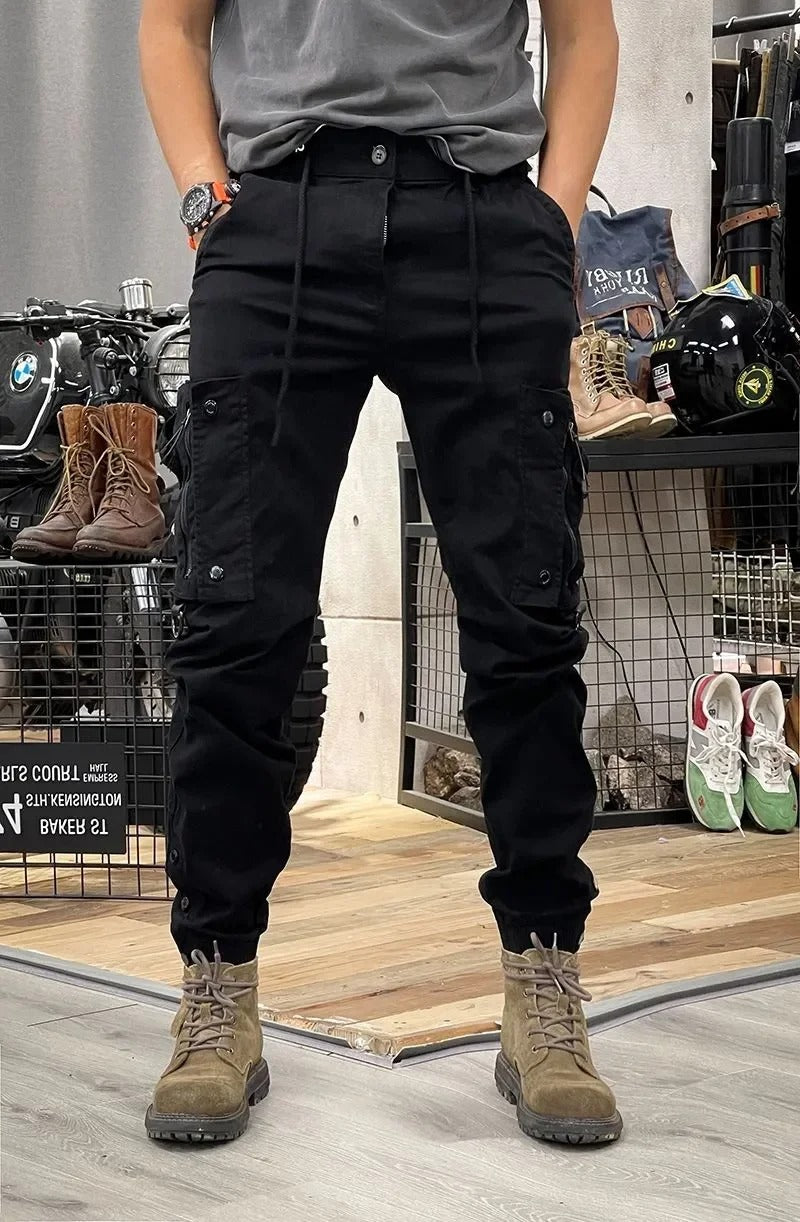 Pantaloni Cargo Elasticizzati in Elastan