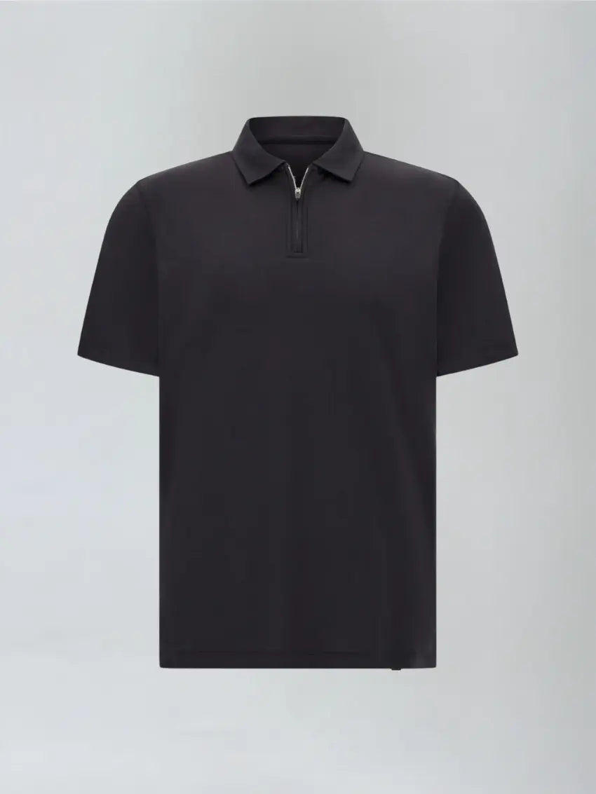 Polo Nero Urbano per Uomo Moderno