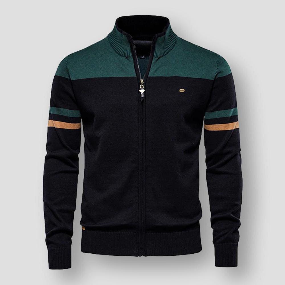 Alessandro | Cardigan invernale con zip per uomo