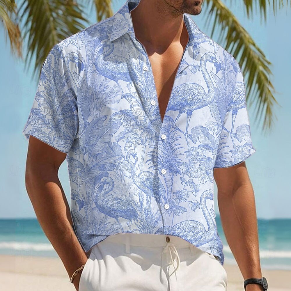 Niccolò | Camicia Tropicale a Maniche Corte