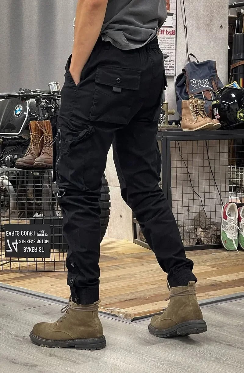 Pantaloni Cargo Elasticizzati in Elastan