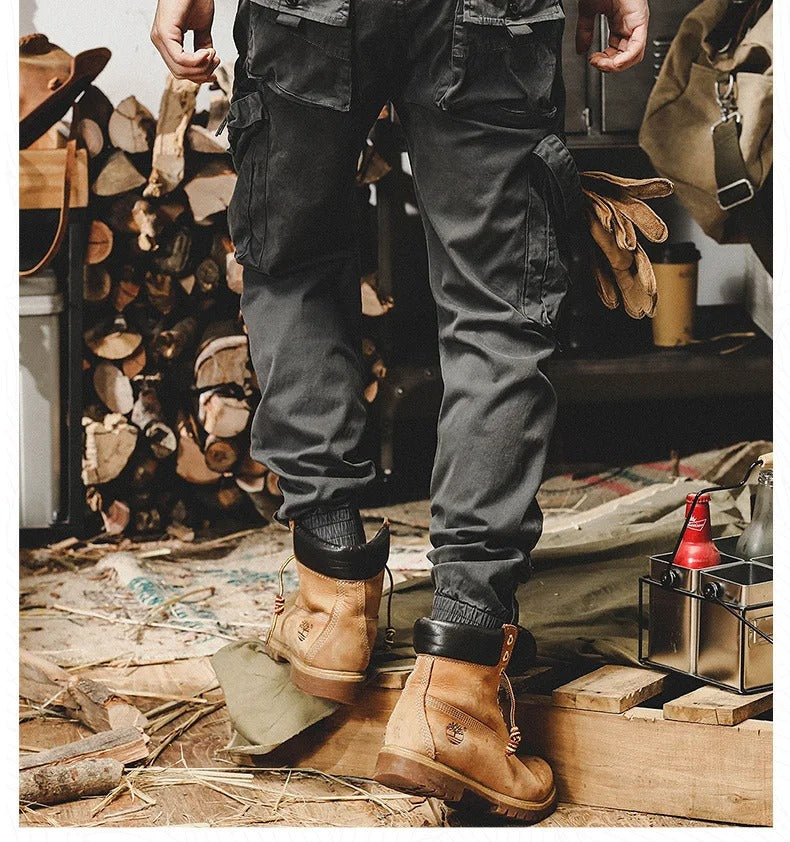 Pantaloni Cargo Elasticizzati in Elastan
