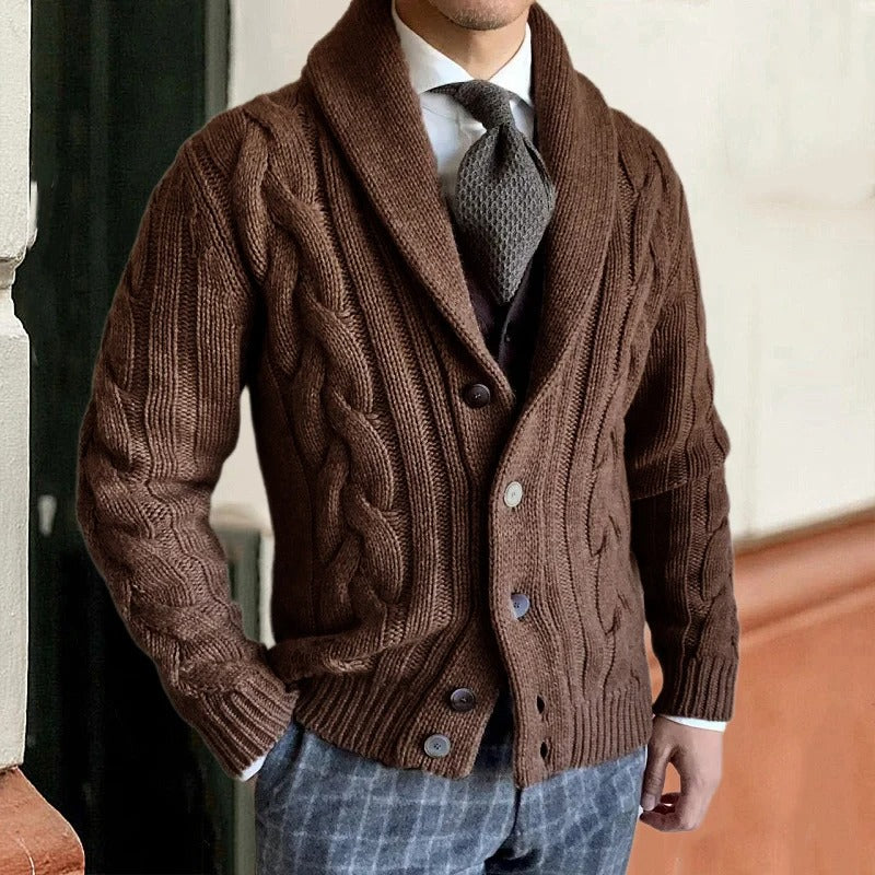 Luca | Cardigan uomo elegante con bottoni