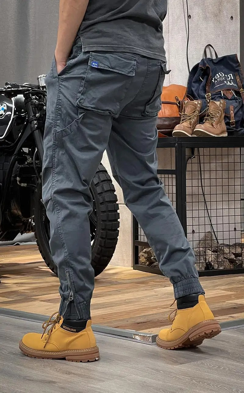 Pantaloni Cargo Elasticizzati in Elastan